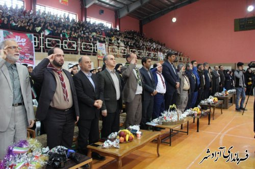 برگزاری جشن مانور یاوران انقلاب ویژه دانش آموزان در شهرستان آزادشهر