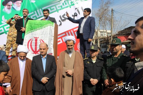 برگزاری راهپیمایی با شکوه و کم نظیر 22 بهمن در شهرستان آزادشهر