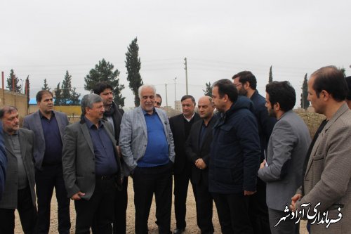 بازدید مدیرعامل شرکت توسعه اماکن ورزشی کشور از استادیوم ورزشی در حال ساخت شهرستان آزادشهر