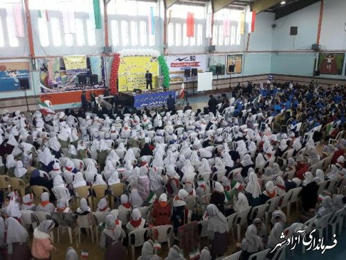 همایش 2هزار نفری سفیران سلامت مدارس شهرستان آزادشهر