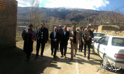 بازدید فرماندار و نماینده مجلس از برخی روستاهای بخش چشمه ساران شهرستان آزادشهر