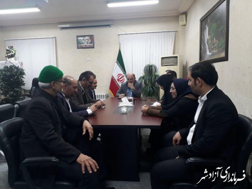 برگزاری جلسه هم اندیشی اعضای حزب اراده ملت ایران شاخه آزادشهر با فرماندار این شهرستان