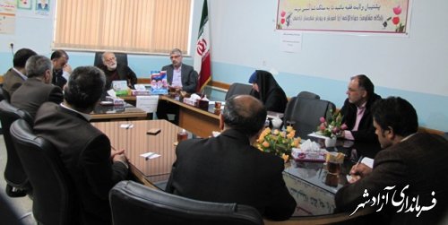 اولین جلسه ستاداداری هفته معرفی مشاغل آموزش و پرورش شهرستان آزادشهر