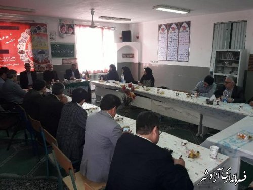جلسه مشترک ستاداداری هفته معرفی مشاغل با مسئولین ادارات شهرستان آزادشهر