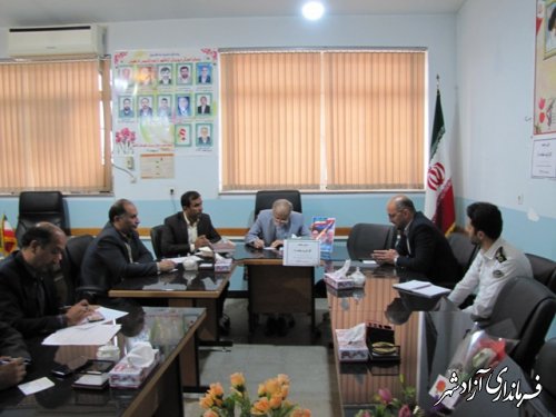اولین جلسه کارگروه ماده 18 شهرستان آزادشهر