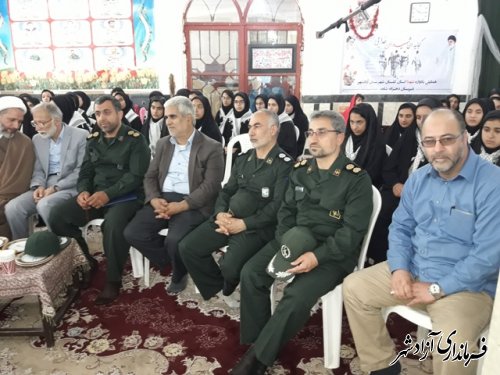 یادواره شهدای فرهنگی و دانش آموزی و گرامیداشت اولین شهید مدافع حرم شهرستان آزادشهر