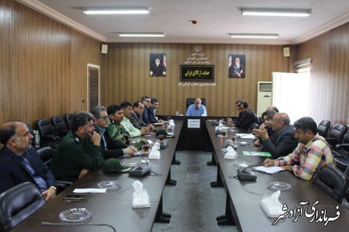 کارگروه اطفاء حریق شهرستان آزادشهر تشکیل جلسه داد