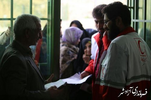 خدمات یکروزه کاروان سلامت در روستای فارسیان شهرستان آزادشهر