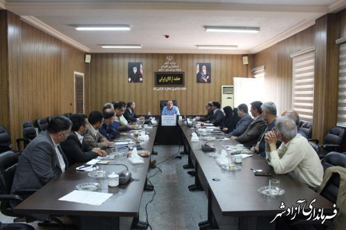 جلسه کارگروه کمیسیون ارتقا امنیت اجتماعی شهرستان آزادشهر برگزار شد