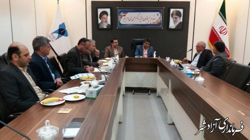 جلسه کمیسیون دانشجویی شورای تامین شهرستان آزادشهر در واحد آزادشهر برگزار شد