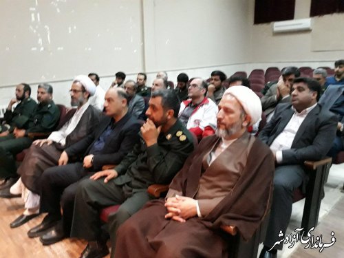 برگزاری همایش یاد یاران به مناسبت سوم خرداد در شهرستان آزادشهر