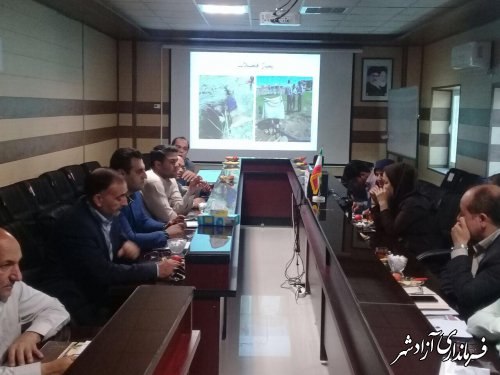 جلسه كارگروه سلامت و امنيت غذايي شهرستان آزادشهر برگزار شد