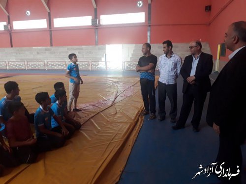  بدرقه کشتی گیران شهرستان آزادشهر به مسابقات قهرمانی کشور