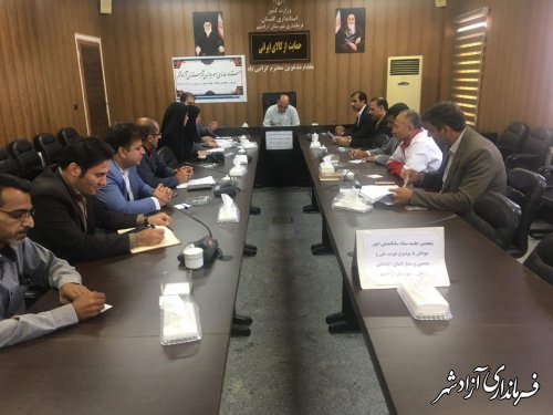 پنجمین جلسه ستاد ساماندهی امور جوانان شهرستان آزادشهر برگزار شد
