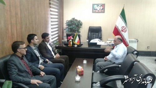 دیدار رییس دادگستری و دادستان شهرستان آزادشهر با فرماندار به مناسبت هفته دولت