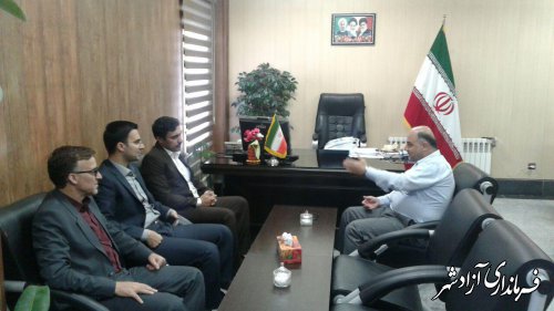 دیدار رییس دادگستری و دادستان شهرستان آزادشهر با فرماندار به مناسبت هفته دولت