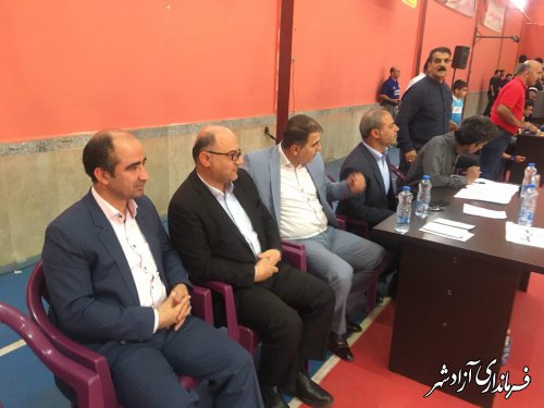 مسابقات قهرمانی کشتی استان گلستان در رده نونهالان در شهرستان آزادشهر برگزار شد
