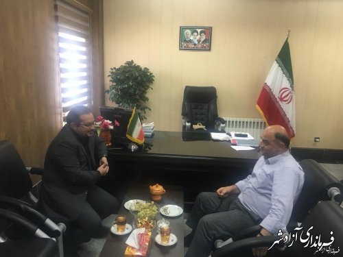 دیدار مدیرعامل بانک رفاه گلستان با فرماندار شهرستان آزادشهر