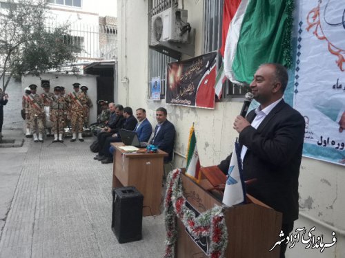مراسم آغازین دبیرستان دخترانه سما آزادشهر باحضور نمایندهمجلس و مسئولین شهرستان
