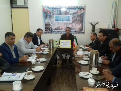ششمین جلسه کارگروه تنظیم بازار شهرستان آزادشهر برگزار شد