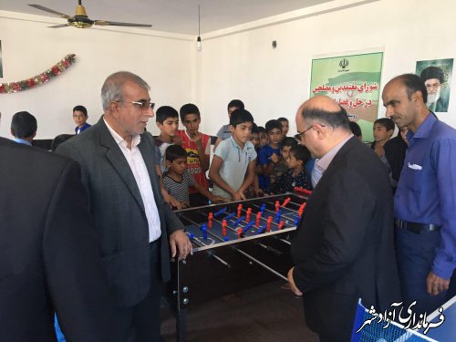 افتتاح 2 خانه ورزش روستایی در شهرستان آزادشهر