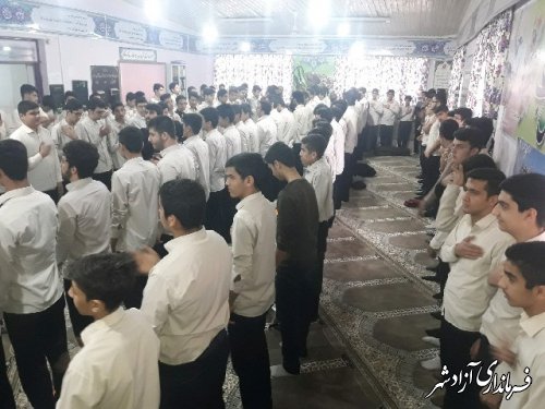 مراسم عزاداری  بمناسبت فرارسیدن اربعین حسینی در مدارس شهرستان آزادشهر