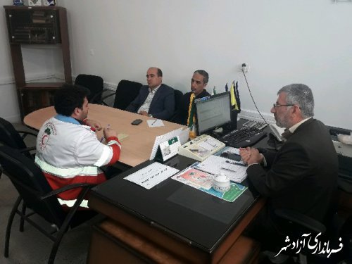 جلسه هماهنگی طرح دادرس در مدارس  شهرستان آزادشهر