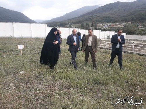 بازدید وزارتی از هنرستان کشاورزی شبانه روزی دخترانه زیتون شهر نوده خاندوز