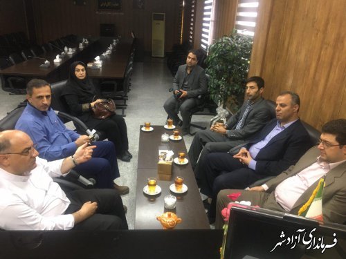 دیدار مدیرکل پزشکی قانونی استان گلستان با فرماندار شهرستان آزادشهر