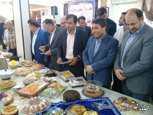 برپایی جشنواره غذای سالم در شهرستان آزادشهر به مناسبت روز جهانی معلولین