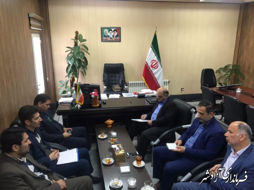 دیدار مدیرکل ارتباطات و فناری اطلاعات استان گلستان با فرماندار شهرستان آزادشهر