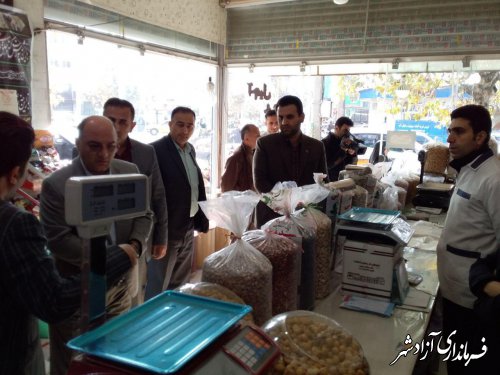 بازدید فرماندار شهرستان آزادشهر از وضعیت موجود در سطح بازار