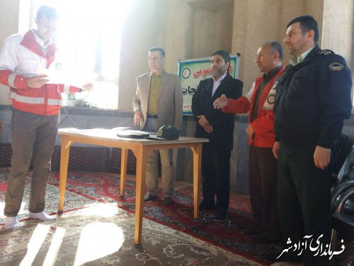 افتتاحیه دوره های تخصصی امداد و نجات و کمک های اولیه در شهرستان آزادشهر برگزار شد