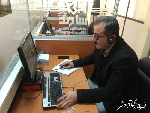حضور فرماندار و شهرداران شهرستان آزادشهر در مرکز سامد