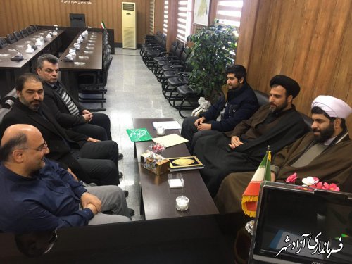 دیدار مدیرکل اوقاف و امور خیریه استان گلستان با فرماندار شهرستان آزادشهر