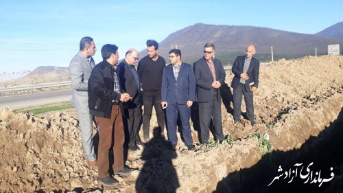 بازدید فرماندار شهرستان آزادشهر از پروژه های ملی جاده بین المللی آزادشهر به شاهرود