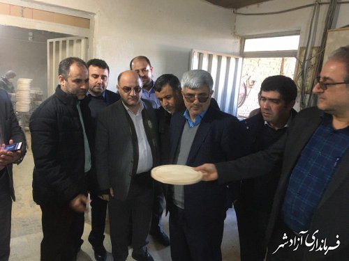 بازدید جمعی از مدیران کل استان از پروژه های عمرانی و اقتصادی شهرستان آزادشهر