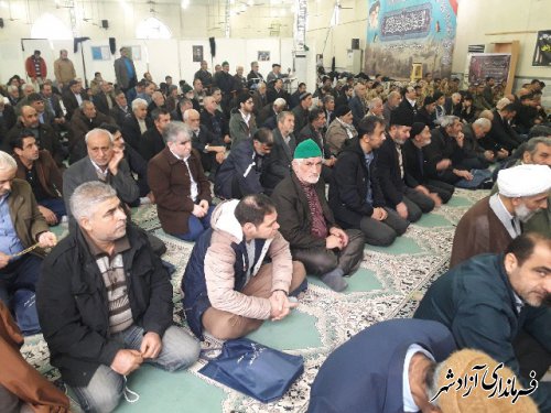 سخنرانی مدیر آموزش و پرورش آزادشهر در جمع نمازگزاران جمعه این شهر