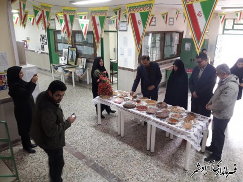 افتتاح نمایشگاه توانمندیهای هنرجویان هنرستان الغدیر آزادشهر