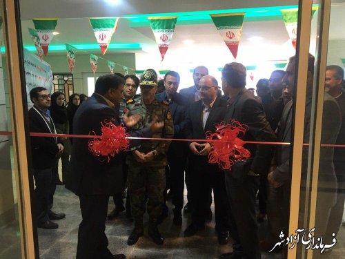 ساختمان اداری شبکه و مرکز بهداشت و درمان شهرستان آزادشهر افتتاح شد
