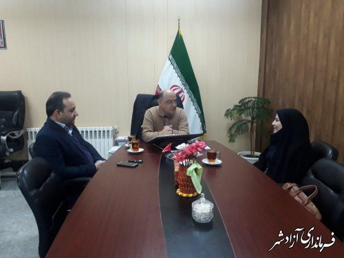 رییس جدید دانشگاه علوم انسانی واحد خواهران شهرستان آزادشهر با فرماندار دیدار کرد