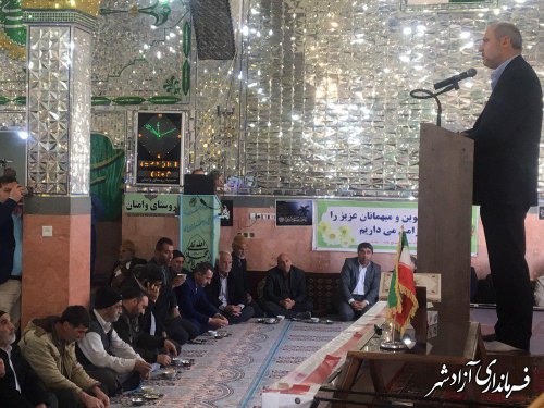 دیدار عمومی استاندار گلستان با مردم روستای وامنان آزادشهر