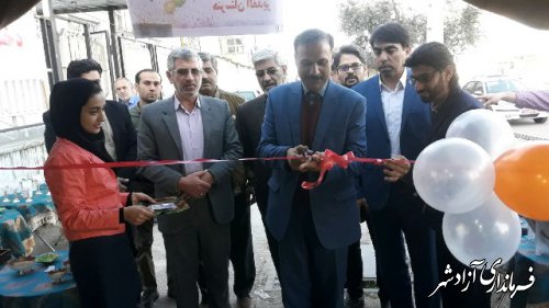 افتتاح بازارچه نوروزی هنرجویان هنرستان فنی حرفه ای الغدیر آزادشهر