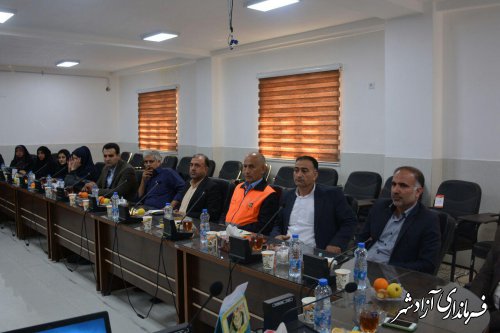 هشتمین جلسه کارگروه سلامت و امنیت غذایی شهرستان آزادشهر برگزار شد