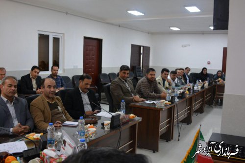 هشتمین جلسه کارگروه سلامت و امنیت غذایی شهرستان آزادشهر برگزار شد