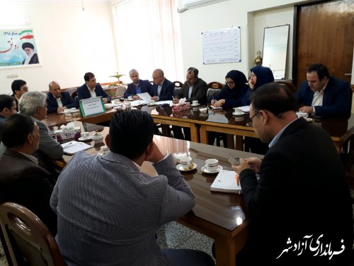 برگزاری جلسه کارگروه تخصصی بحران بخش کشاورزی شهرستان آزادشهر