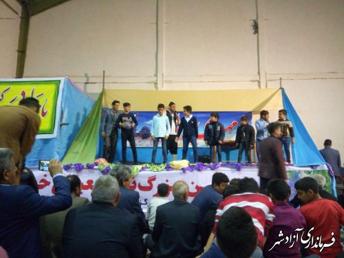 برگزاری جشن انتظار در روستای مرزبان آزادشهر