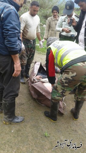 کشف جسد جوان غرق شده در رودخانه خرمالو نوده خاندوز