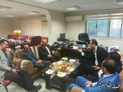 دیدار فرماندار شهرستان آزادشهر با مدیر شرکت غله منطقه 2 کشور