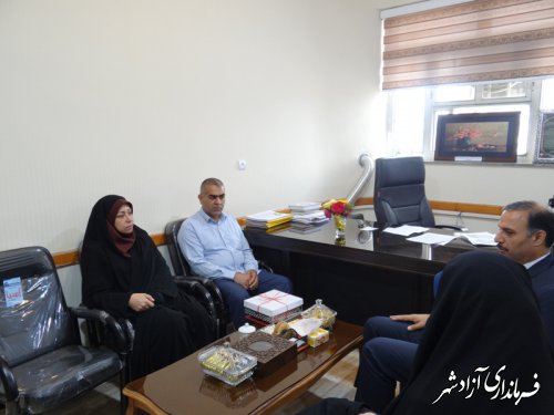 دیدار رییس اداره فرهنگ و ارشاد اسلامی با رییس آموزش و پرورش شهرستان آزادشهر به منظور افزایش هماهنگی در حوزه فرهنگ و آموزش